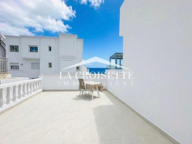 Duplex meublé S+2 avec vue sur mer à La Marsa